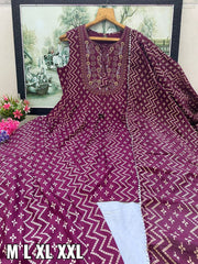 Trending Wine Color Kurti Set For Wedding Buy Now - Joshindia