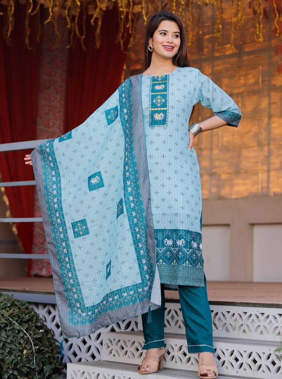 Buy Printed Kurta Set For Stylish Look At Low Price - Joshindia