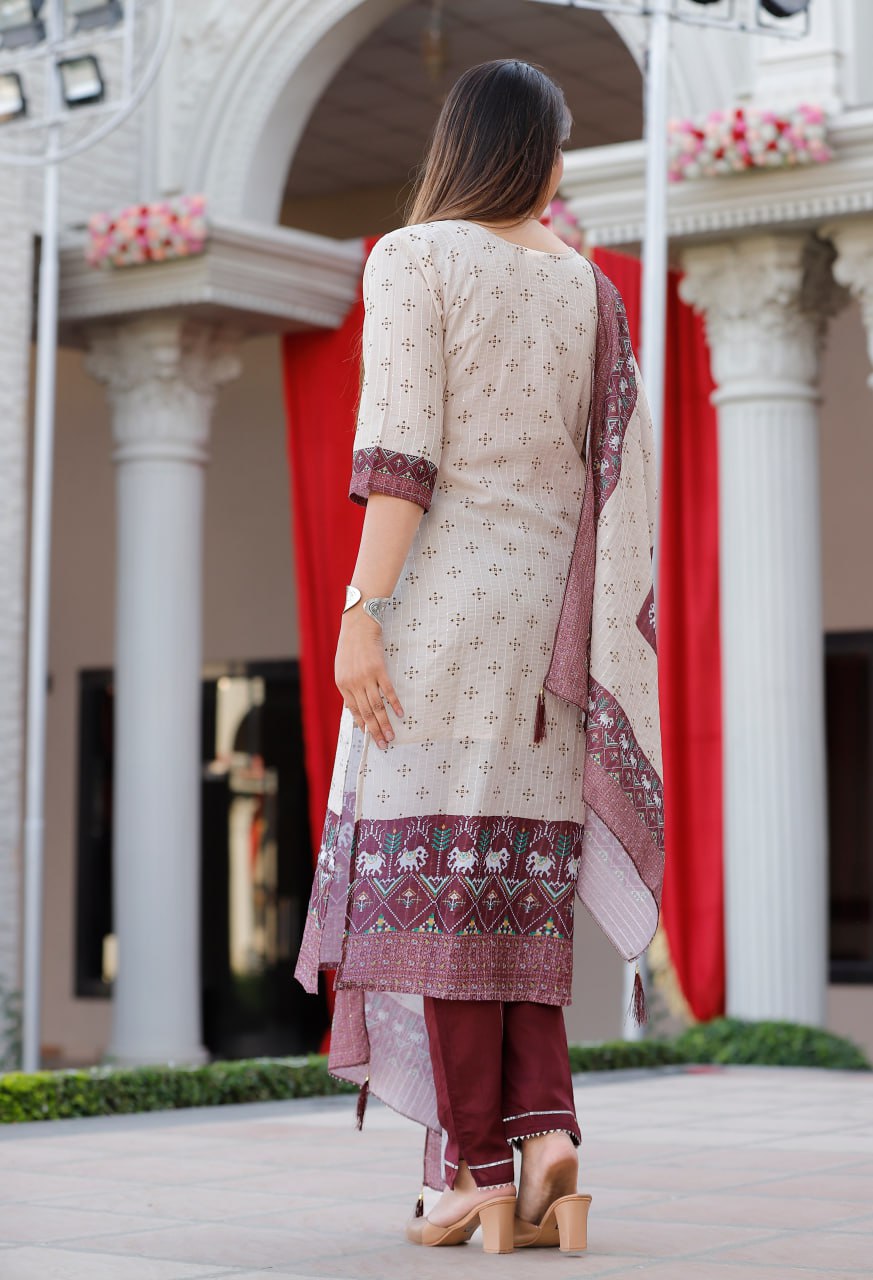 Trending Designer Printed Kurta Set Buy Online - Joshindia