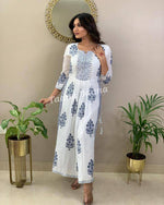 Trendy White Color Printed Kurta Set For Stylish Look At Best Price - Joshindia