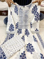 Trendy White Color Printed Kurta Set For Stylish Look At Best Price - Joshindia