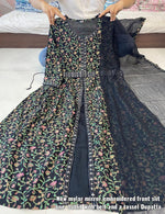 FRONT SLIT One PIECE OUTFIT WITH BELT AND A TASSEL DUPPTA - Joshindia