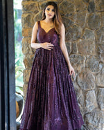 Best Purple colur Designer Gown - Joshindia