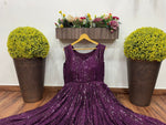 Best Purple colur Designer Gown - Joshindia