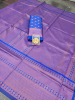 Trending Purple Color Silk Saree For Wedding - Joshindia