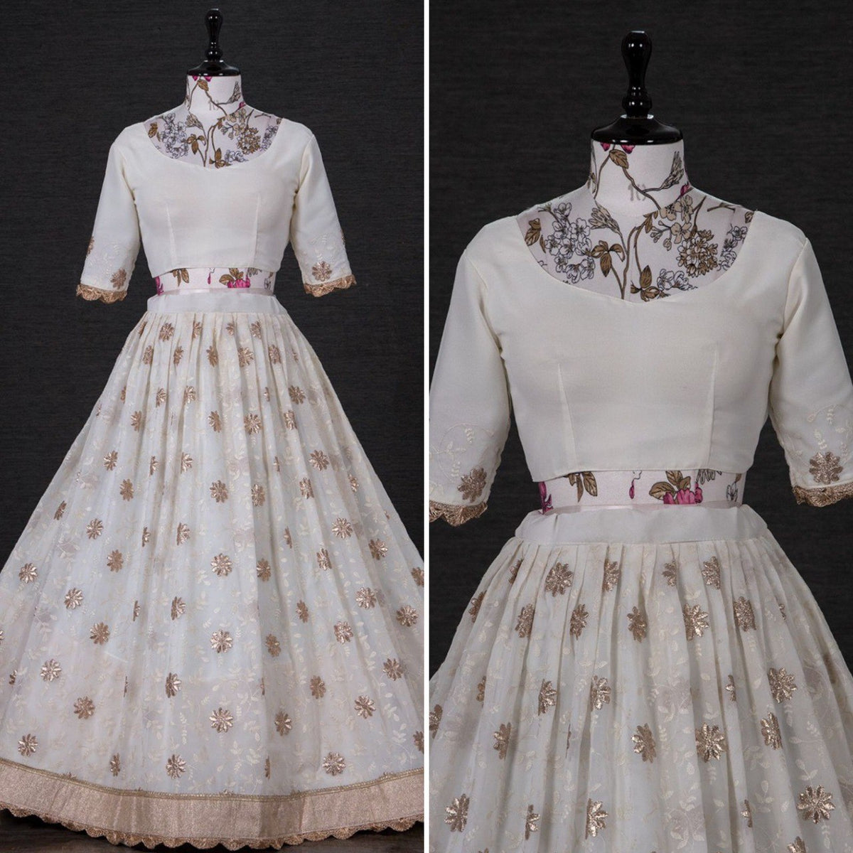 Amazing White Designer lehenga Choli Buy It Now - Joshindia