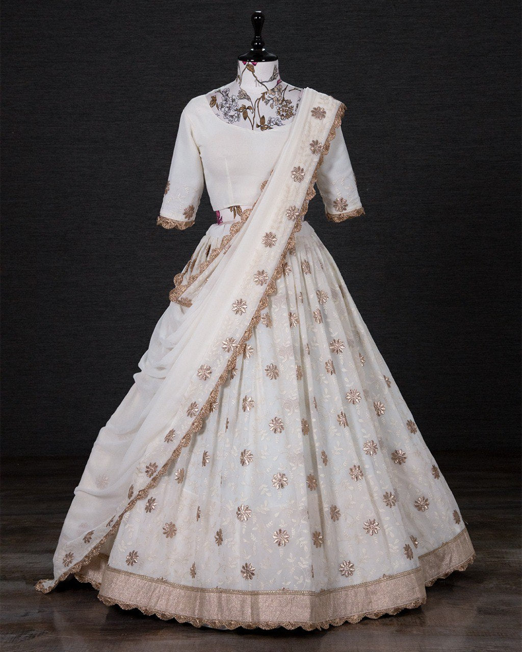 Amazing White Designer lehenga Choli Buy It Now - Joshindia