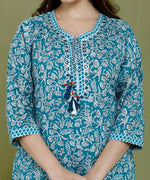 Buy Sky bluecolor lucknowi style kurta set for stylish look - Joshindia