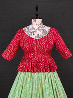 Trendy Pista colour Designer Lehenga Choli Buy Now - Joshindia