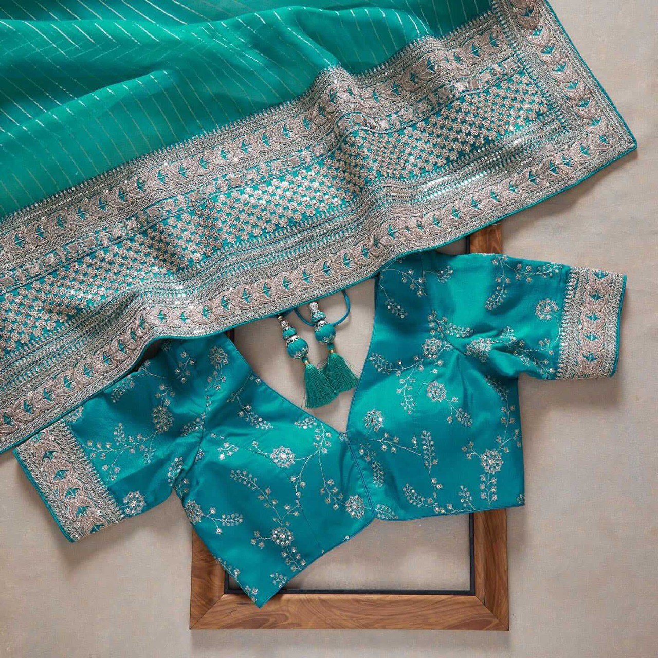 Sky Blue Color Saree Collection Buy Now