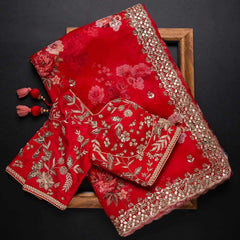 Red Color Saree Collection Buy Now - Joshindia