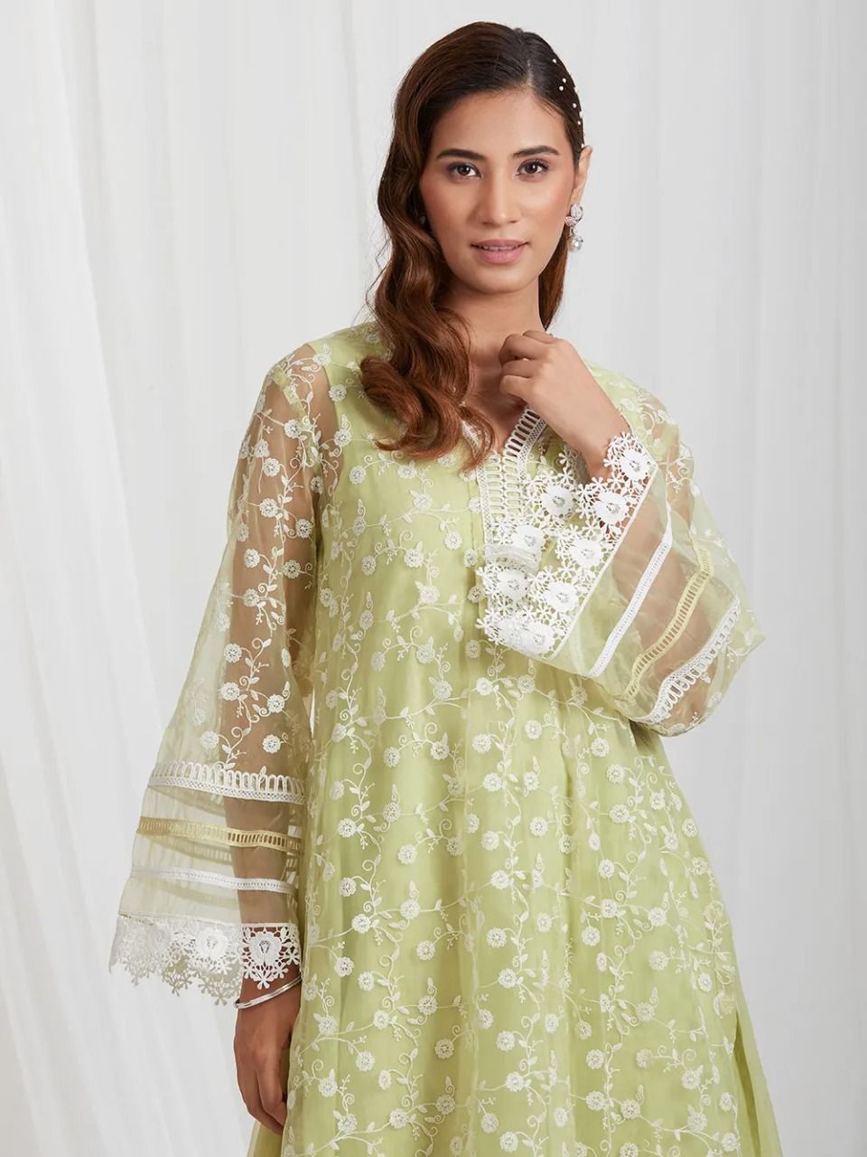 Amazing Pista Color Kurta Set Buy Online - Joshindia