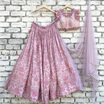 Digital Printed Baby Pink Lehenga Choli For Women - Joshindia