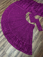 navratri special lehenga choli In Purple Color - Joshindia