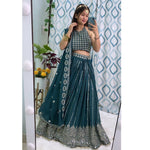 Trending Blue Color Gorgeous Look Lehenga Choli - Joshindia