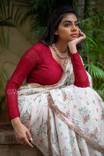 Beautiful printed designer saree buy online - Joshindia