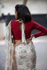 Beautiful printed designer saree buy online - Joshindia
