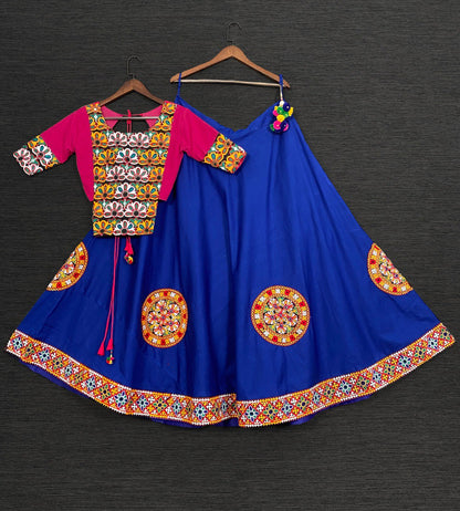 Buy Navratri Chaniya Choli Garba Dress Online Blue Color