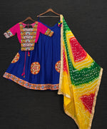 Buy Navratri Chaniya Choli Garba Dress Online Blue Color - Joshindia