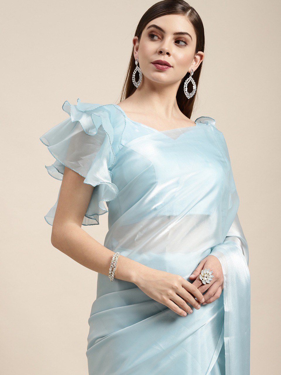 Buy Blue Color Latest Saree Collection Online in India