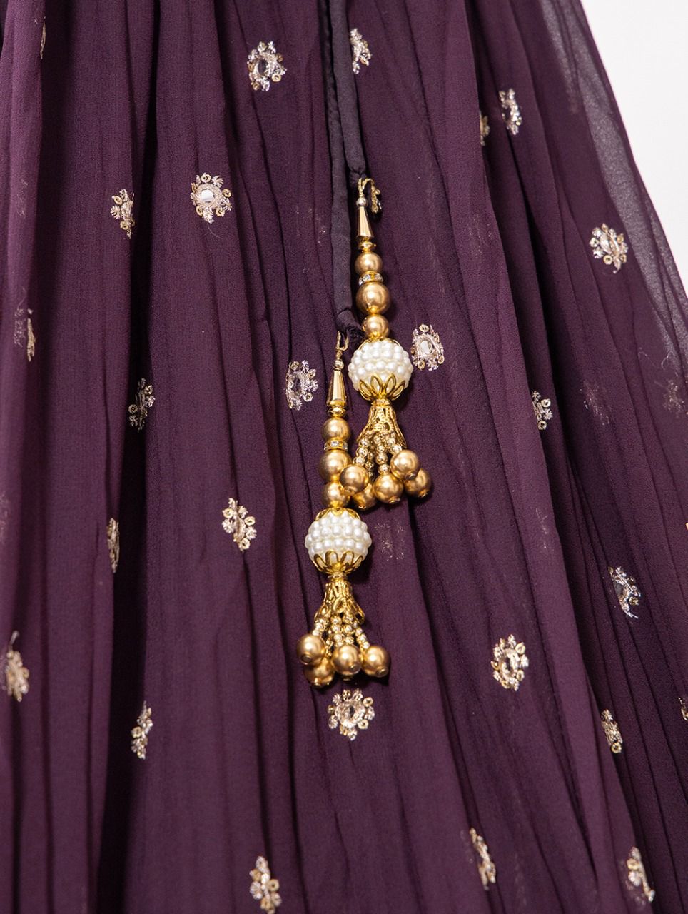 Purple Color Chikankari Lehenga online in India - Joshindia