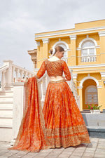 Trending Orange Color Lehenga Choli For Wedding - Joshindia