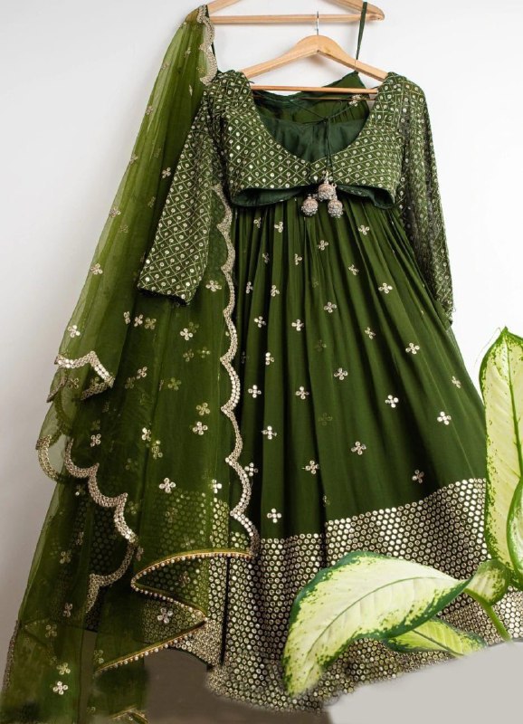 Green Color Lehenga Choli For Wedding Buy now - Joshindia