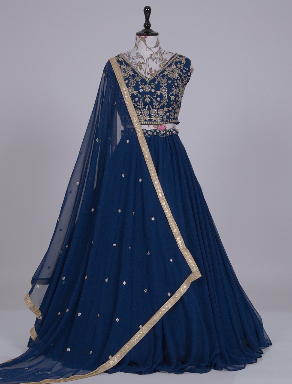 Blue Color Lehenga Choli For Wedding Buy Now - Joshindia