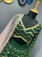Green Color Lehenga Choli For Navratri Buy now - Joshindia