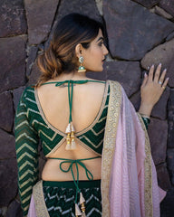 Green Color Lehenga Choli For Navratri Buy now - Joshindia
