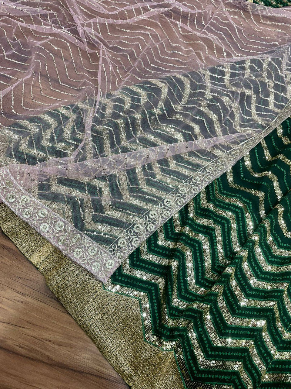 Green Color Lehenga Choli For Navratri Buy now - Joshindia