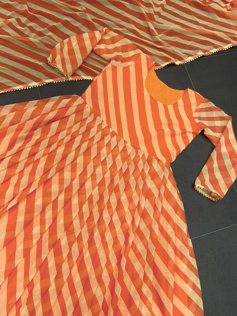 Orange Color Heavy Designer Salwar Suit Buy Now - Joshindia