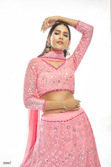 Buy Trendy Pink Lehenga Choli Online in India - Joshindia