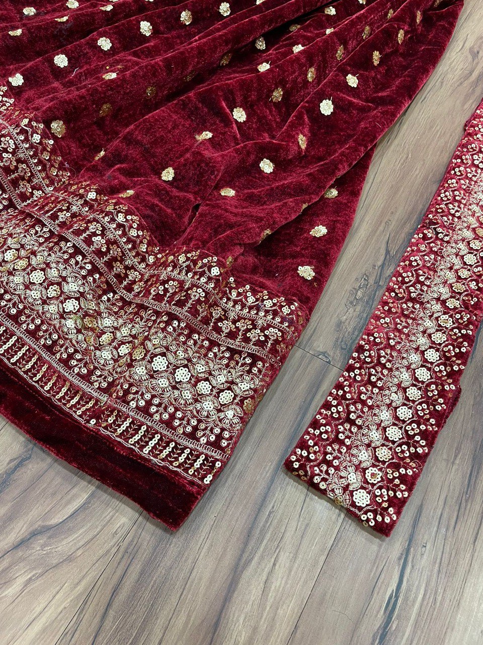 Maroon color Pakistani Wedding Dress Buy Online - Joshindia