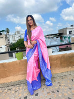 Baby Pink Ready To Wear Saree - Joshindia
