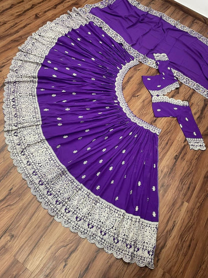 Purple Color lehenga choli for women Buy Online