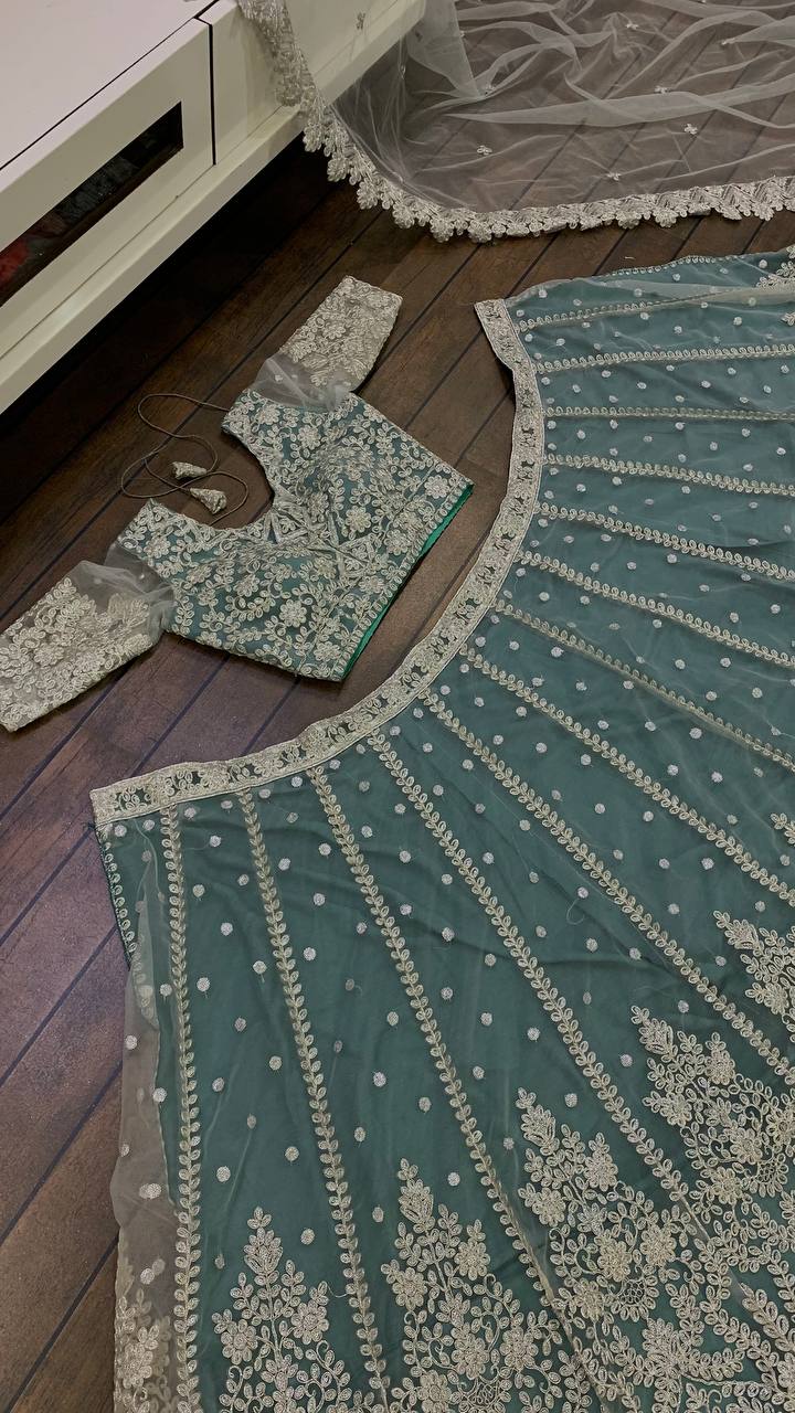 Amazing Sea Green Lehenga Choli At Wedding Function Buy Online - Joshindia
