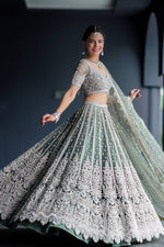 Amazing Sea Green Lehenga Choli At Wedding Function Buy Online - Joshindia