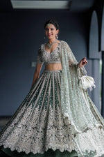 Amazing Sea Green Lehenga Choli At Wedding Function Buy Online - Joshindia