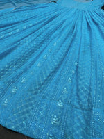 Amazing Sky Blue Color Kurta Set For Woman - Joshindia