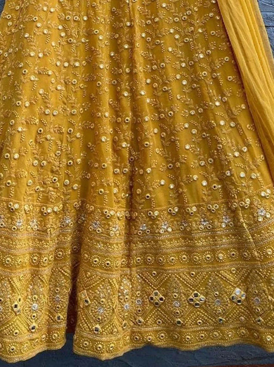 Designer Yellow Lehenga Choli For Wedding - Joshindia