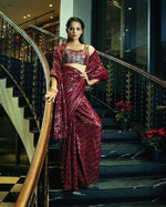 Beautiful Designer Bollywood Saree At Affordable Price - Joshindia