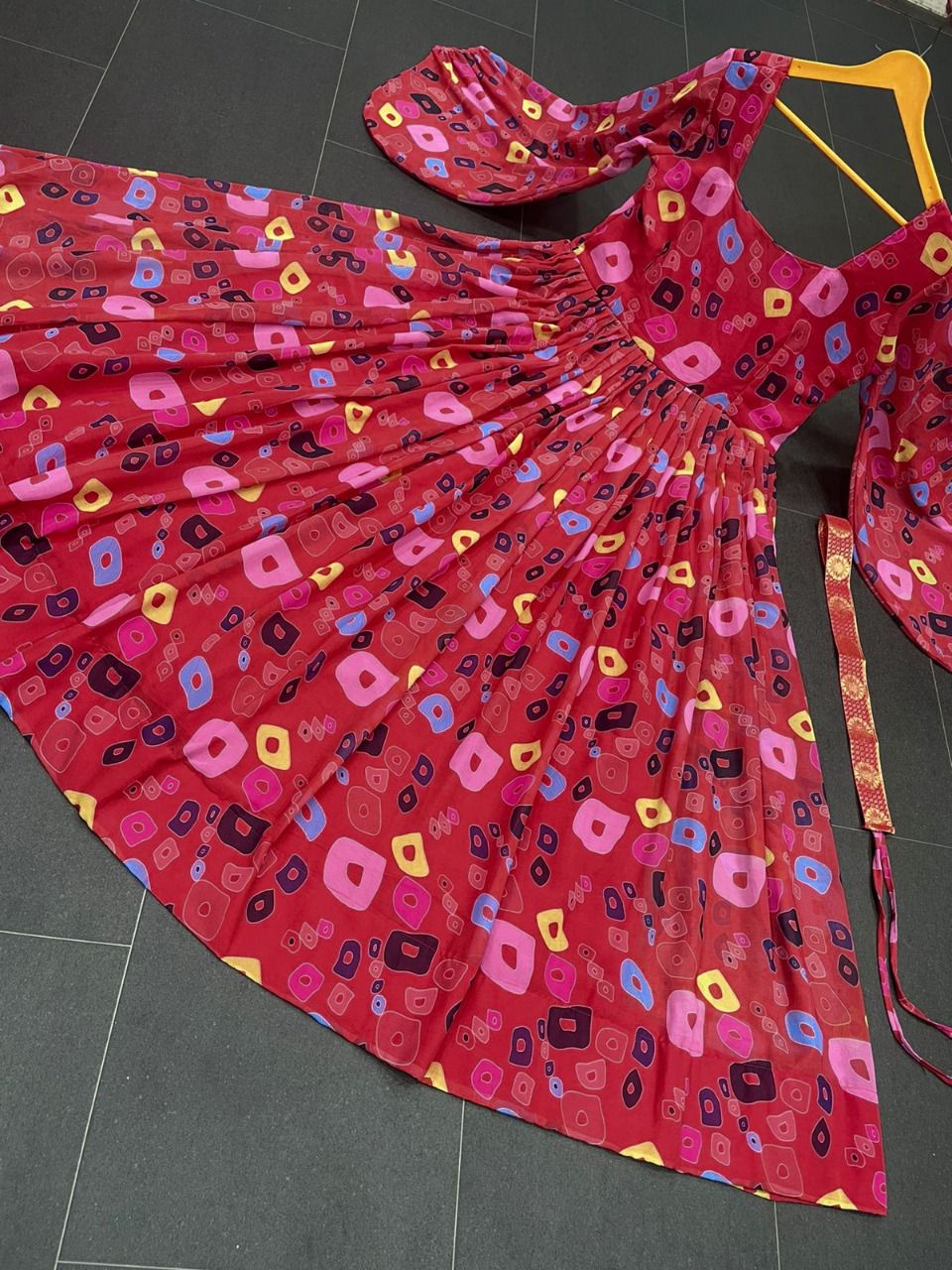 Floral Printed Baloon Sleeve Maxi Dress Buy Online - Joshindia