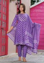 Amazing Purple Color Kurta Set at Josh India - Joshindia