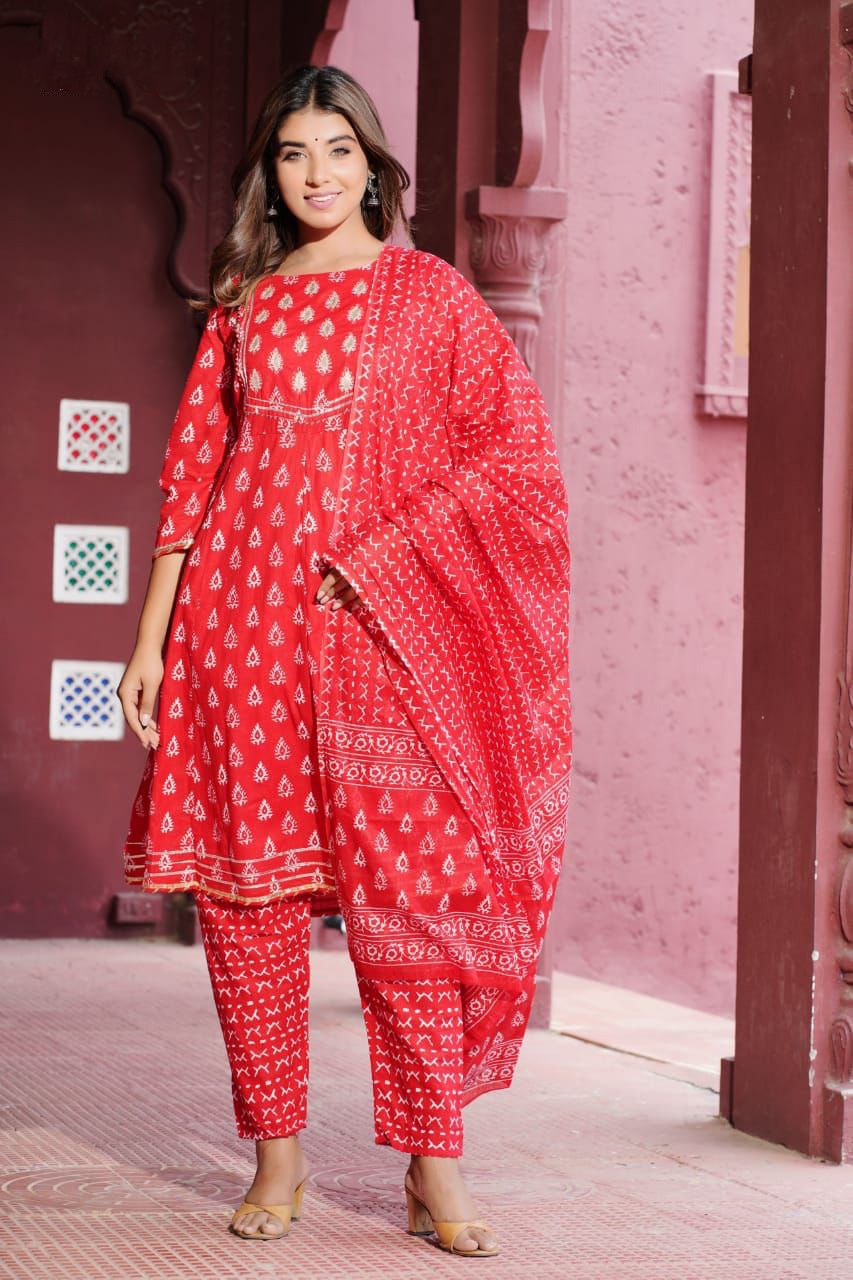 Amazing Orange Color Kurta Set at Josh India - Joshindia