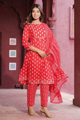 Amazing Orange Color Kurta Set at Josh India - Joshindia