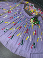 Amazing lilac Party Wear Lehenga Choli At Josh India - Joshindia