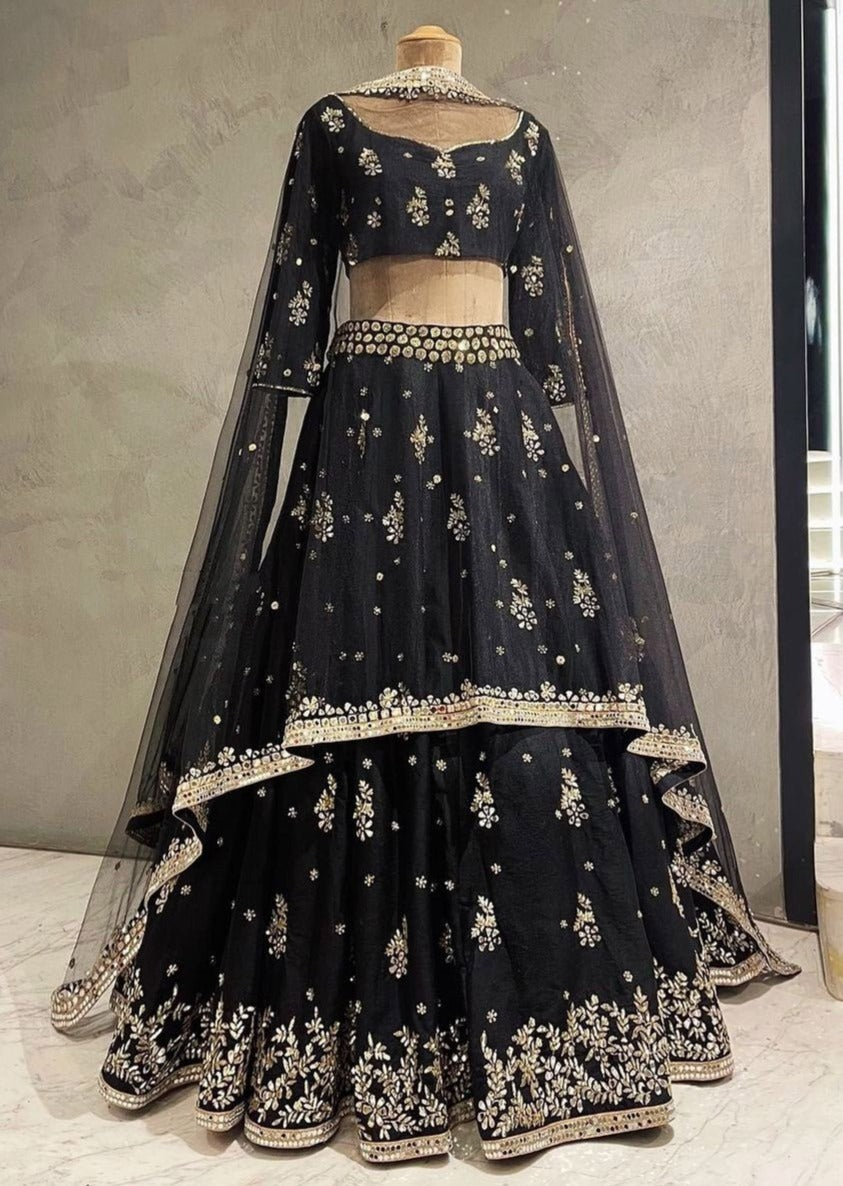 Buy Trendy Black Color Lehenga Choli Online in India - Joshindia